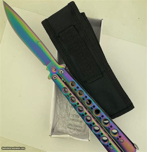 Benchmade Balisong Model 42 mint in box Rainbow 1980’s Butterfly Knife