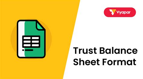 Trust Balance Sheet Format | Free Download