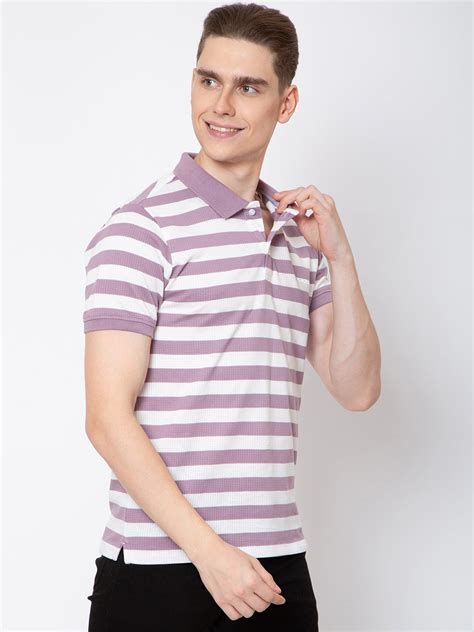 Men Polo Neck Jaquard Striper Tshirt – Sparkyjeans