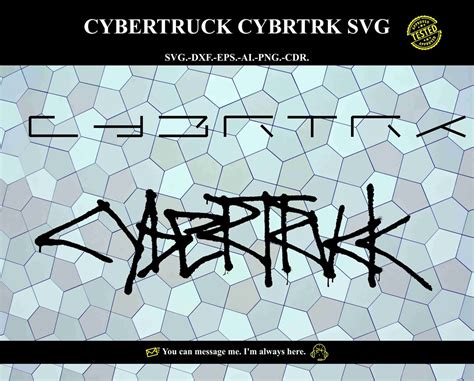 Buy CYBERTRUCK CYBRTRK Sticker SVG Vector Online in India - Etsy