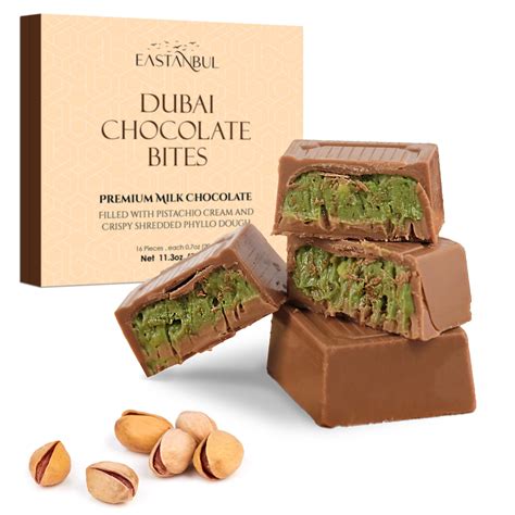 Buy EastanbulDubai Chocolate Bar Pistachio, 320g, Premium Pistachio ...