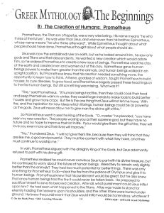 Image result for Prometheus Story Myth