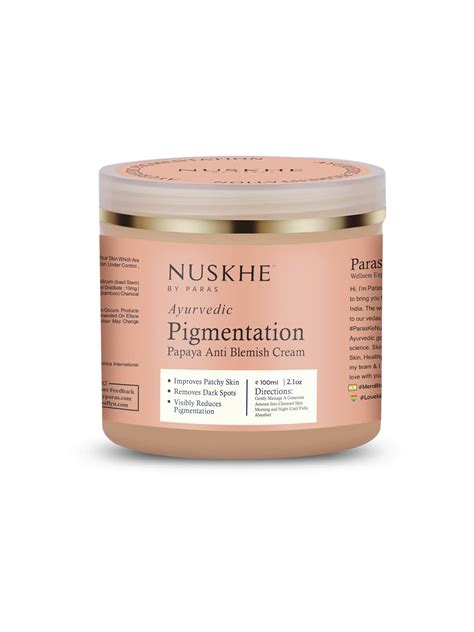 Nuskhe by Paras Ayurvedic Pigmentation Papaya Anti Blemish Cream for ...