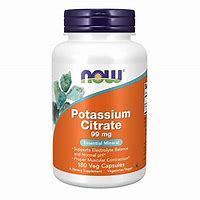 Image result for Potassium Citrate, 275 Mg, 400 Quick Release Capsules