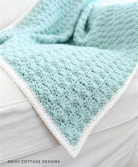 Shell Stitch Blanket Tutorial 的图像结果