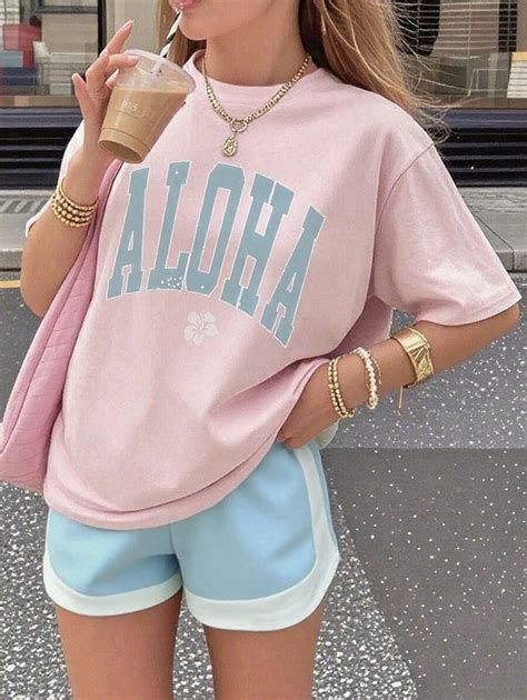 Tween Girls Flower Print Short Sleeve T-Shirt, Student Young Kid ...