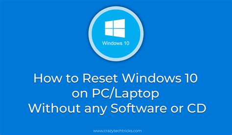 How to Reset Computer with Windows 10 的图像结果