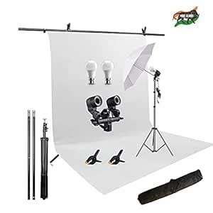 HIFFIN White Screen Backdrop 6x10 ft with 9 ft Stand - 6x9 ft ...