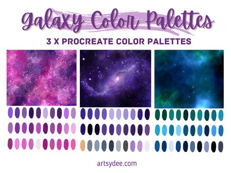 Galaxy Color Palette Blue