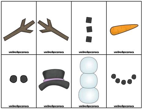 snowman-parts-template_179689.JPG 960×720 pixels | Printable snowman ...