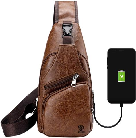 Storite Canvas Sling Crossbody Stylish Chest Shoulder Bag for Men Women ...