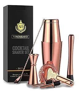 Buy Vinobravo 11-Piece Boston Cocktail Drink Shaker Set Made From 304 ...