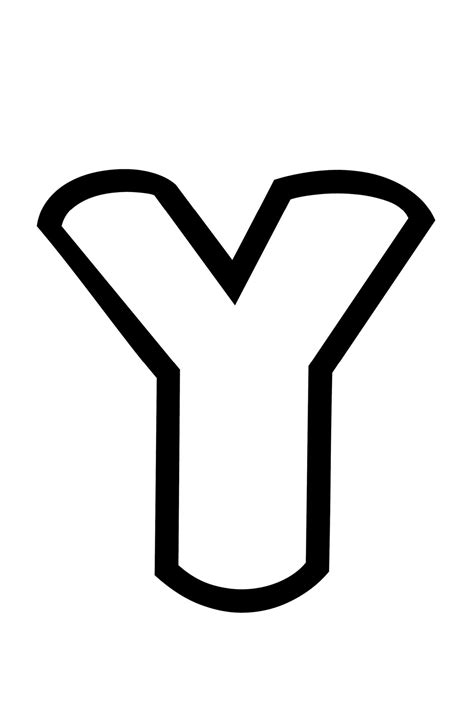 Free Printable Bubble Letter Y