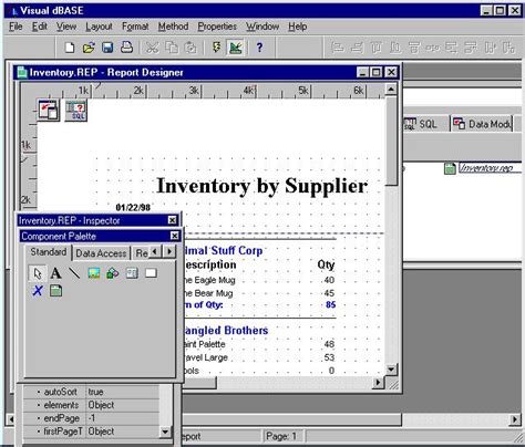 Visual dBASE 的图像结果