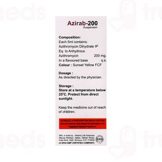Azirab 200 MG Oral Suspension: Uses, Side Effects, Price & Substitutes