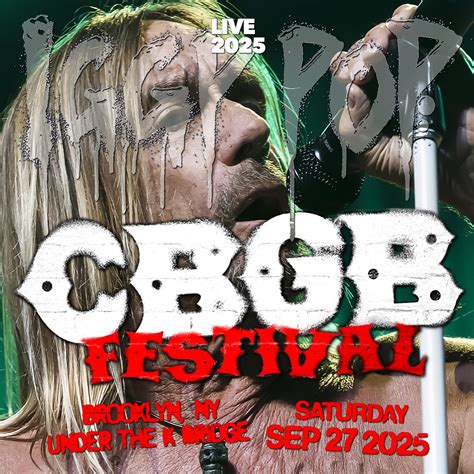 コレクターズCD イギーポップ 2025年USツアー 9月27日ニューヨーク CBGB Fes / Iggy Pop - Live 2025 ...