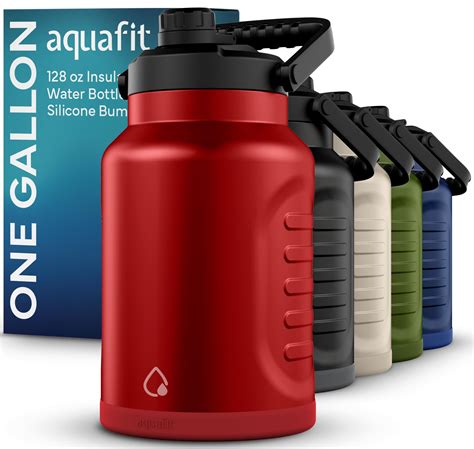 Amazon.com: AQUAFIT 1 Gallon Water Bottle Insulated (Cold for 48 Hrs ...