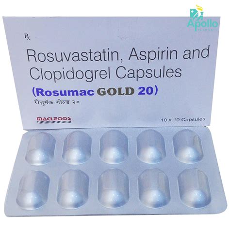 Rosumac Gold 20 Capsule 10's Price, Uses, Side Effects, Composition ...