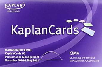 Buy Paper P2 - Performance Management - Kaplancards Book Online at Low ...
