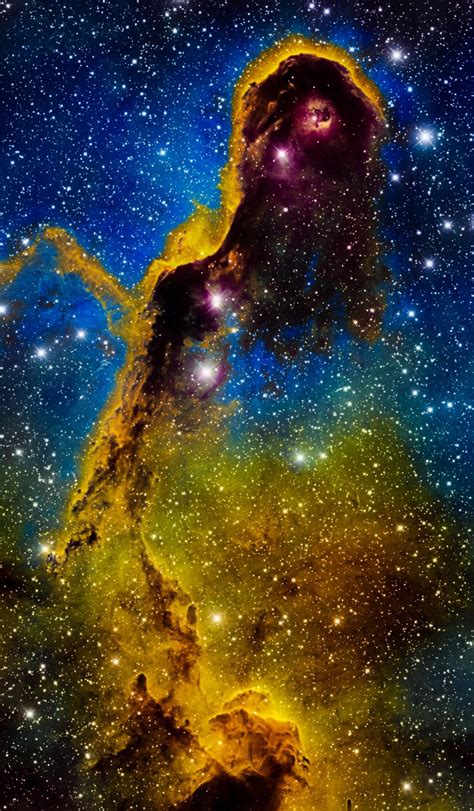 Billions and Billions - Elephant Trunk Nebula IC 1396 Hubble Palette...