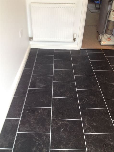 Black Marble Vinyl Floor Tiles - MariamKubary