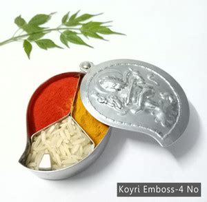 Freddo Stainless Steel Chandan Roli Tika Chopda (NO 4) Decorative ...