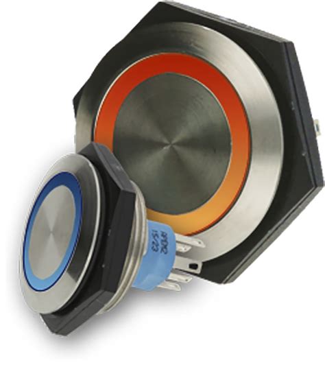 AV56022000074BK APEM | APEM AV Series Illuminated Vandal Proof Push ...