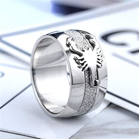 Buy RUVEE Metal Scorpion of King Platinum Anubis Ring for Men and Women ...