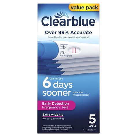 Clearblue Early Detection Pregnancy Test, 5 Count India | Ubuy
