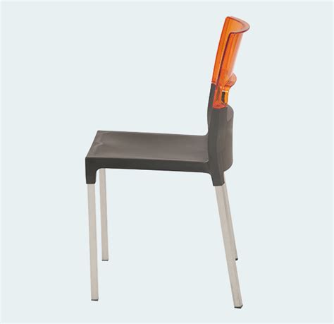 Furniture - Diva Armless Plastic Chairs With Steel Legs | Armless Chairs