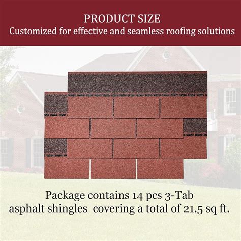 BIGalleons Asphalt Roof Shingles 14 Pcs, Roof Asphalt Tile India | Ubuy