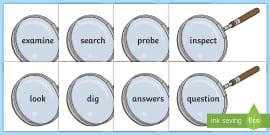 👉 Editable Magnifying Glasses - Magnifying Glass Cutout