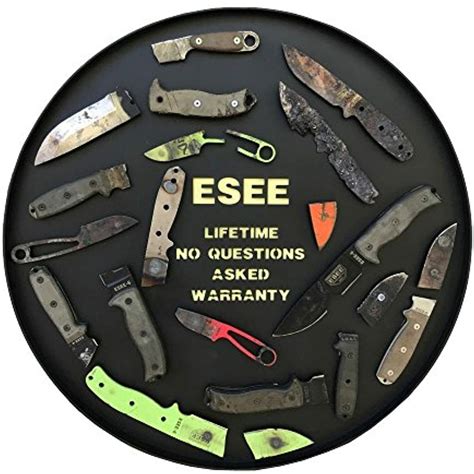 Buy ESEE Authentic Model 4HM Fixed Blade Knife, Black Powder Blade ...