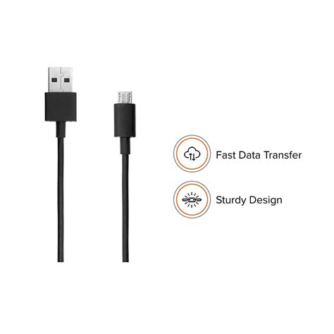 Mi Redmi Fast Charging Micro Data Cable Black -1 Meter – SellG.in