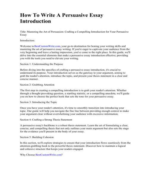 Image result for Persuasive Introduction