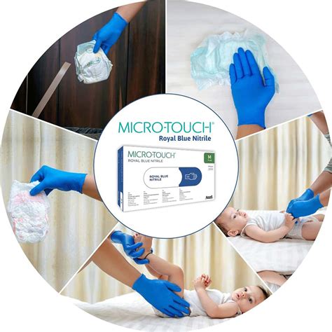 Buy ANSELL MICRO TOUCH ROYAL BLUE POWDER FREE NITRILE - LARGE Online ...
