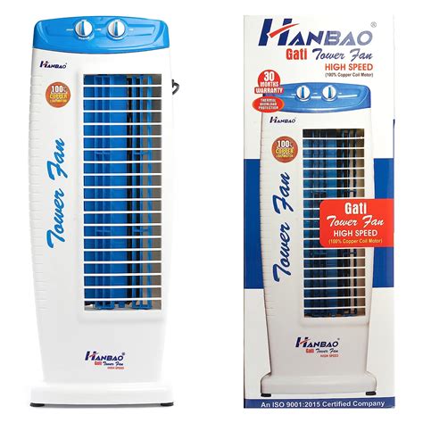 Buy HANBAO High-Speed Tower Fan with TOP safety copper motor, 3 Speed ...