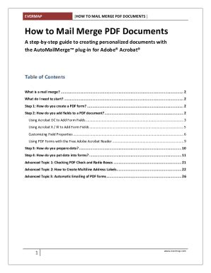 Fillable Online How To Mail Merge PDF Documents using AutoMailMerge ...