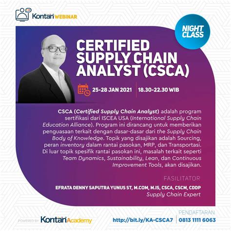 Certified Supply Chain Analyst (CSCA) Batch 7