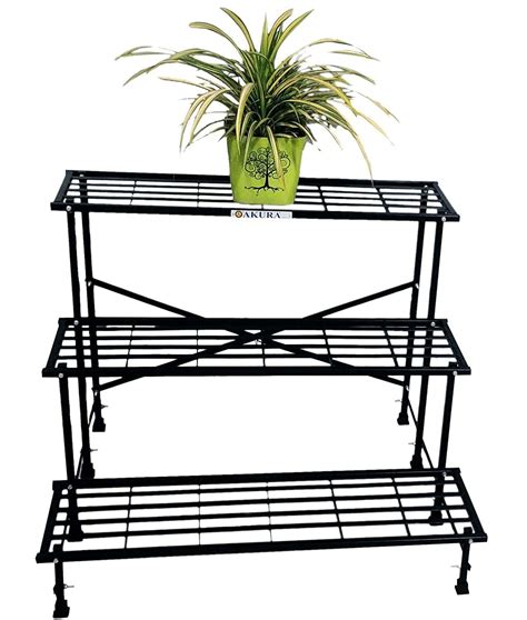 Buy 3-Step Metal Planter Stand (100x85x77.5cm) at Best Price in India
