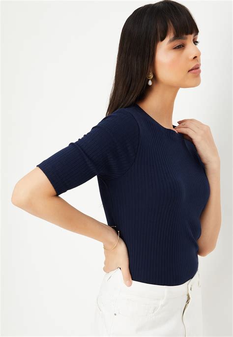 Buy Women Ribbed Top Online at just Rs. 399.0 - 1000013827167 | Max Fashion