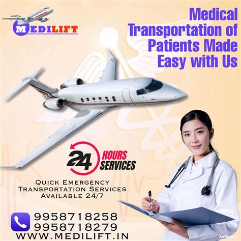 India’s Most ICU Suitable Air Ambulance in Patna by Medilift