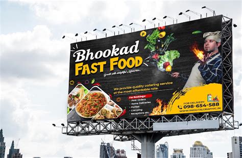 Bhookad Fast- Food Flex Banner Design Free PSD Template Download | Fast ...