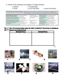 Image result for Forces and Structures Grade 5