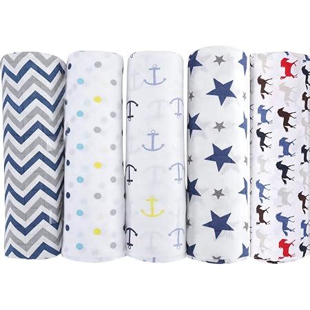 Buy MOM'S HOME Cotton Cloth Swaddle (Pack of 5, Mix Color) Online at ...
