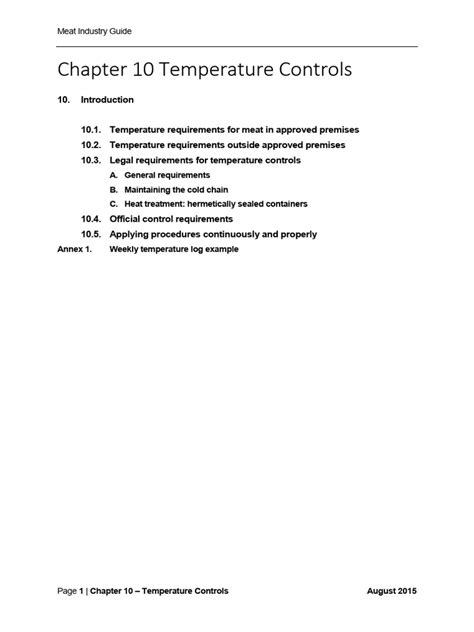 Image result for Temperature Control Guide