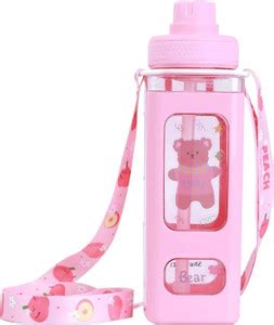 Jesal Water Bottle with Straw Sticker, and Belt Drinking Bottle 700 ml ...