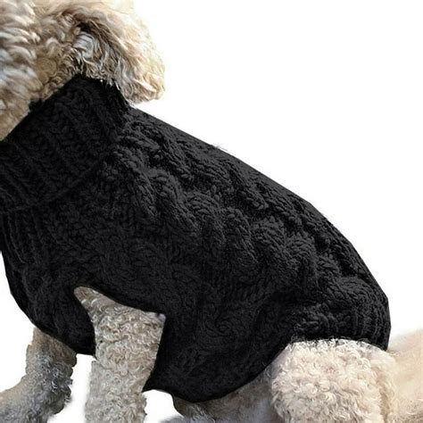 qucoqpe Small to Large Dog Sweaters, Knitwear Pullover with Leash Hole ...