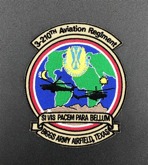 3-210th AVN REGT Biggs Army Airfield Texas Army Aviation Patch OEF OIF ...