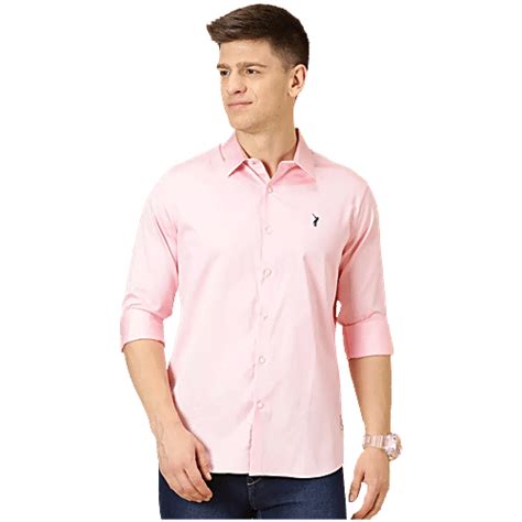Buy Thomas Scott Peach Slim Fit Shirt Online at Best Price of Rs 799 ...